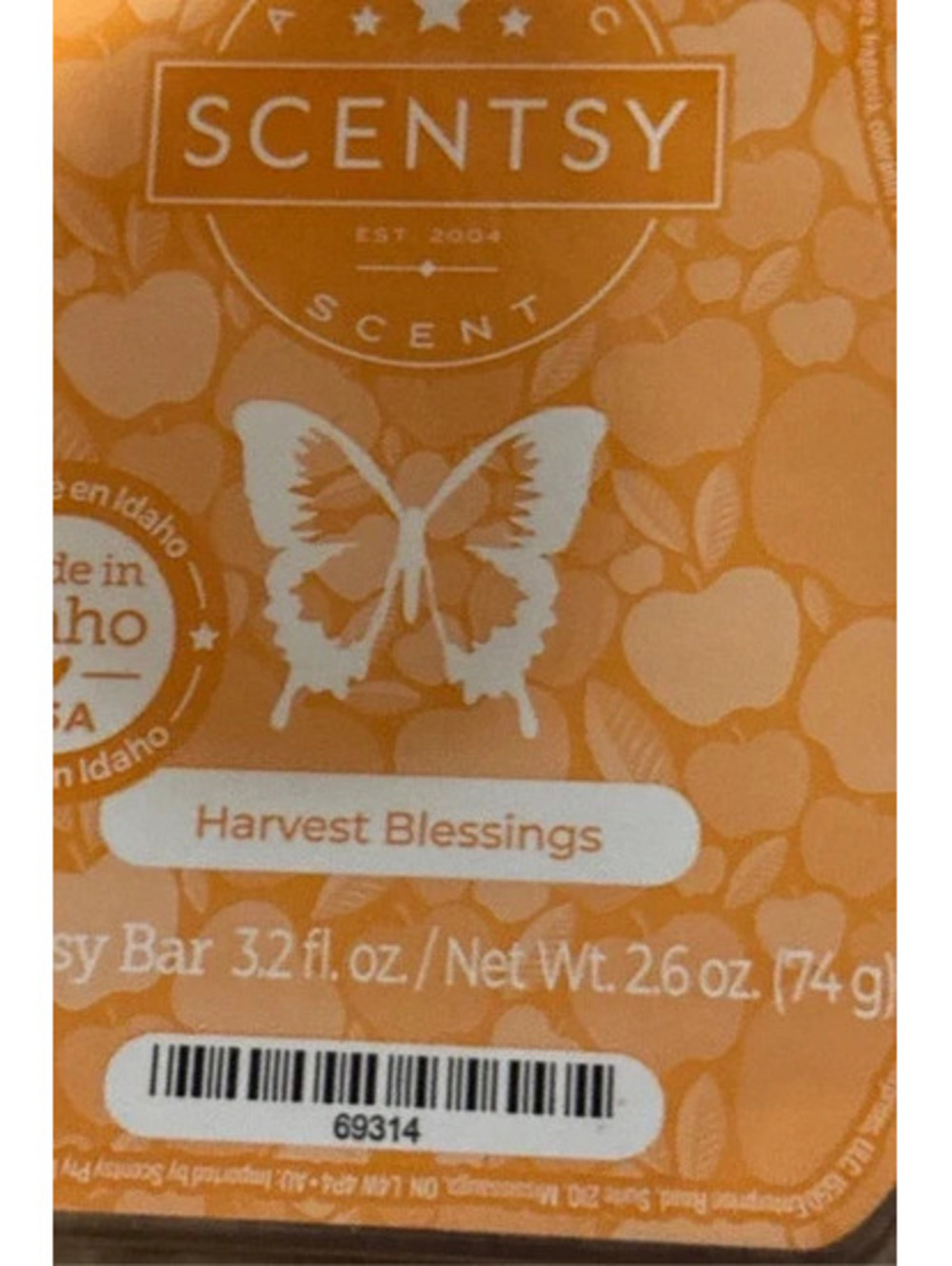 Harvest blessings Scentsy wax bar